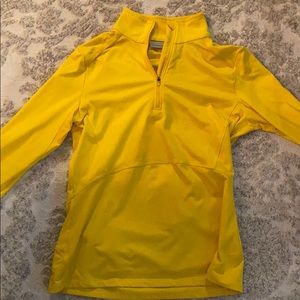 Yellow Athleta half zip